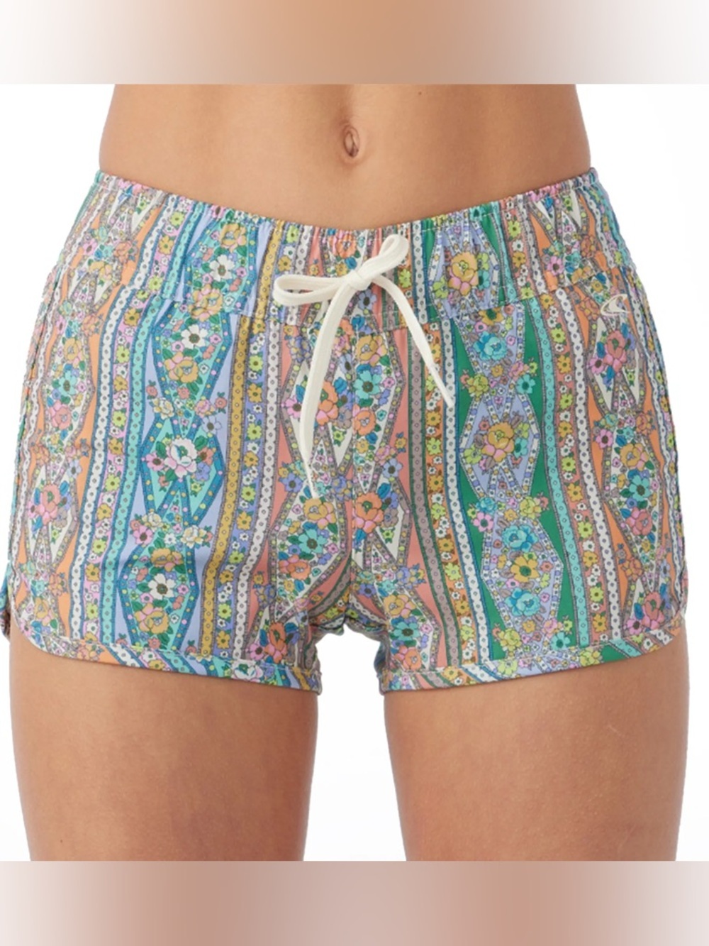 NWT O’Neill Girls Lane Printed Stretch 2" Boardshorts Size 14 multi color
